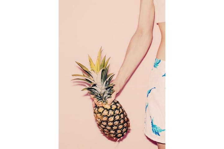 Juliste Pastel Pineapple 2 - 50x70cm - Sisustustuotteet - Taulu & taide - Julisteet