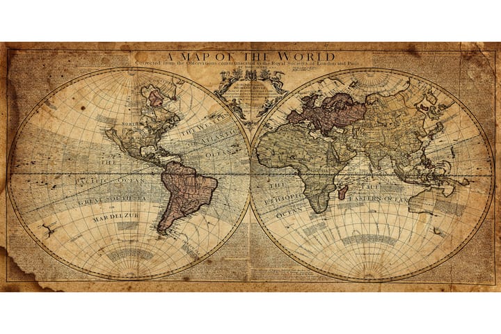Karta II Kuvitius Monivärinen - 120x60 cm - Sisustustuotteet - Taulu & taide - Juliste - Piirros juliste