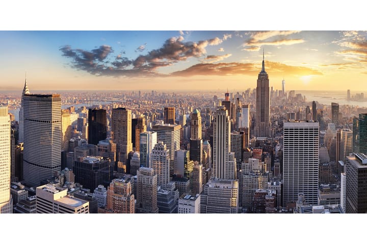 NY Skyline Kuva Monivärinen - 120x60 cm - Sisustustuotteet - Taulu & taide - Juliste - Kaupunki & kartta juliste
