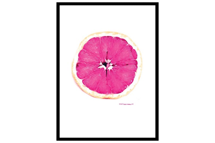 Pink Grapefruit Kuva Vaaleanpunainen/Valkoinen - 30x40 cm - Sisustustuotteet - Taulu & taide - Julisteet