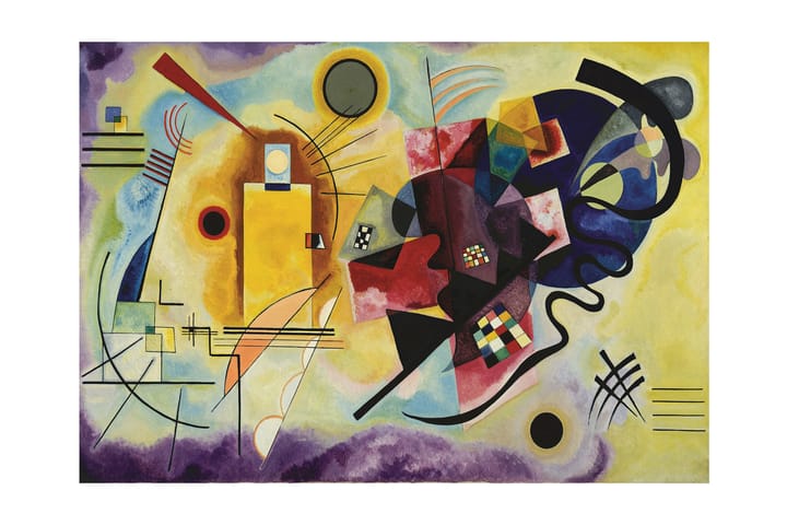 Yellow-Red-Blue - Wassily Kandinsky Abstrakti Monivärinen - 120x60 cm - Sisustustuotteet - Taulu & taide - Juliste - Abstrakti juliste
