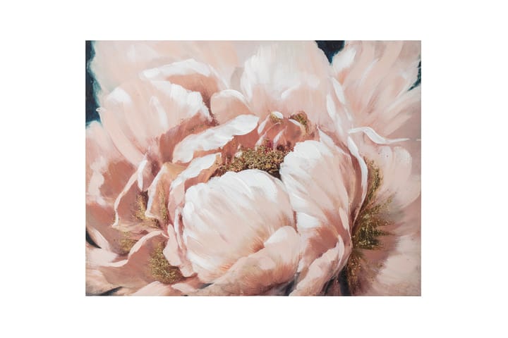 Öljymaalaus 75x100 cm Pinkit kukat - Sisustustuotteet - Taulut & taide