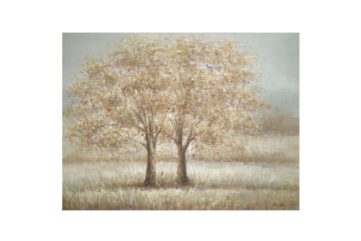 Kaksi puuta Öljymaalaus 90x120cm - Sisustustuotteet - Taulut & taide