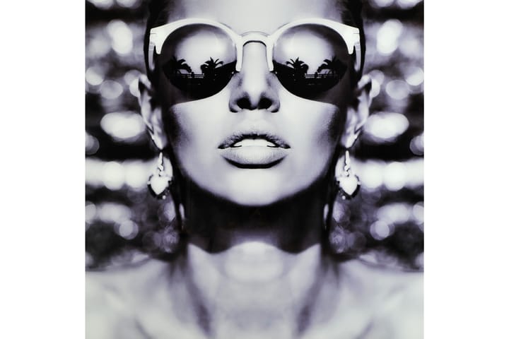 Taulu Woman with sunglasses - 120x120 cm - Sisustustuotteet - Taulut & taide