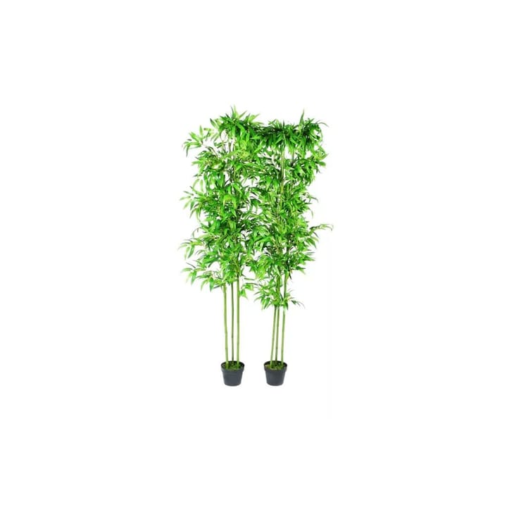 2-osainen Bambu Keinokasvisarja Kotisisustus 190 cm - Vihreä - Sisustustuotteet - Tekokasvit