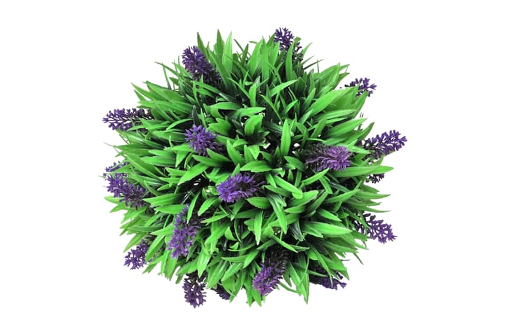 Kahden Puksipuupallon sarja laventelilla 28 cm - Vihreä - Sisustustuotteet - Tekokasvit