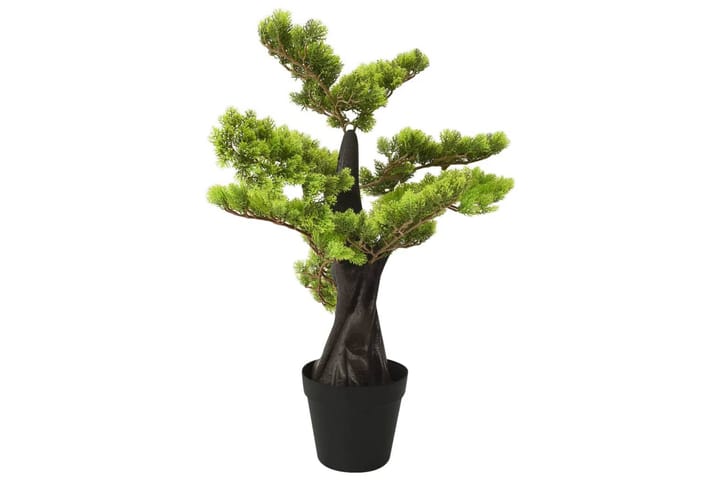 Tekokasvi bonsaipuu sypressi ruukulla 70 cm vihreä - Vihreä - Sisustustuotteet - Tekokasvit