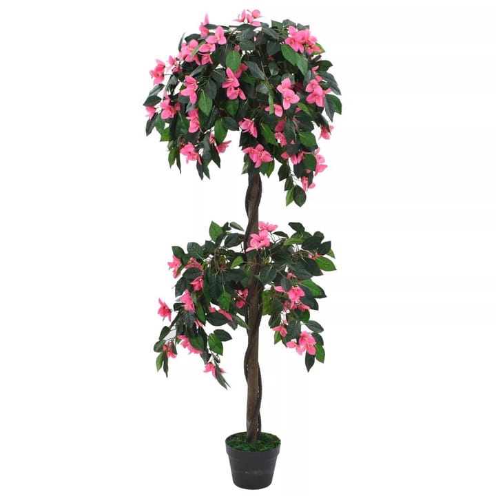 Tekokasvi ruukulla alppiruusu 155cm vihreä & vaaleanpunainen - Vihreä - Sisustustuotteet - Tekokasvit