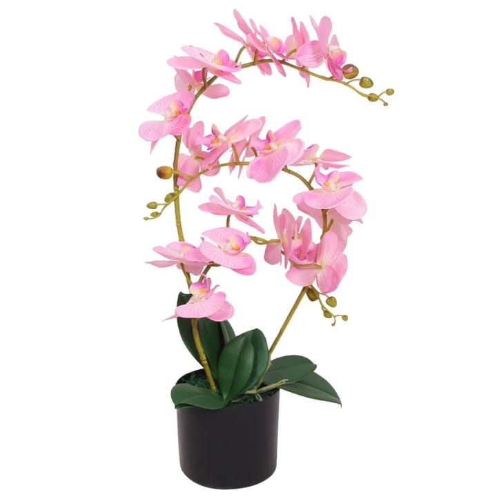 Tekokukka ruukulla orkidea 65 cm vaaleanpunainen - Monivärinen - Sisustustuotteet - Tekokasvit