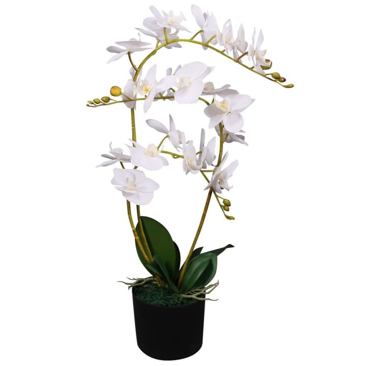 Tekokukka ruukulla orkidea 65 cm valkoinen - Monivärinen - Sisustustuotteet - Tekokasvit