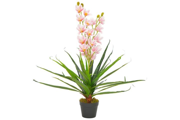Tekokukka ruukulla orkidea pinkki 90 cm - Monivärinen - Sisustustuotteet - Tekokasvit