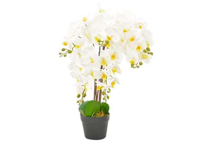 Tekokukka ruukulla orkidea valkoinen 60 cm - Valkoinen - Puutarhakalusteet - Parveke - Parvekeviljely - Parvekekukat