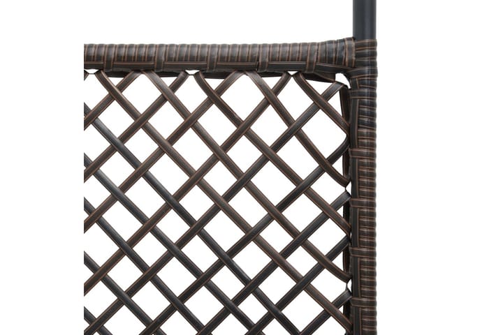 5-Paneelinen tilanjakaja polyrottinki 300x200 cm ruskea - Sisustustuotteet - Tilanjakajat & sermit