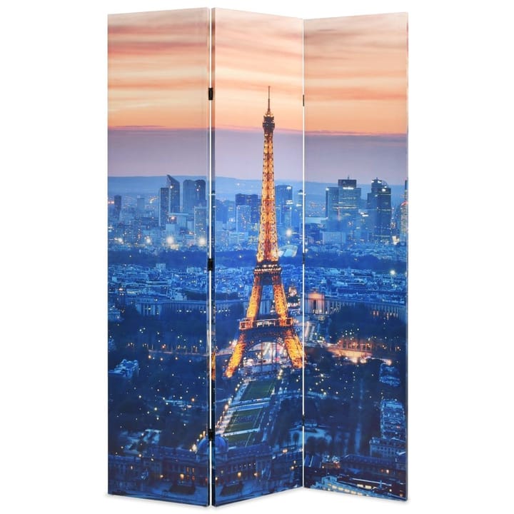 Kokoontaitettava tilanjakaja 120x170 cm Pariisin yömaisema - Monivärinen - Sisustustuotteet - Tilanjakaja & sermi