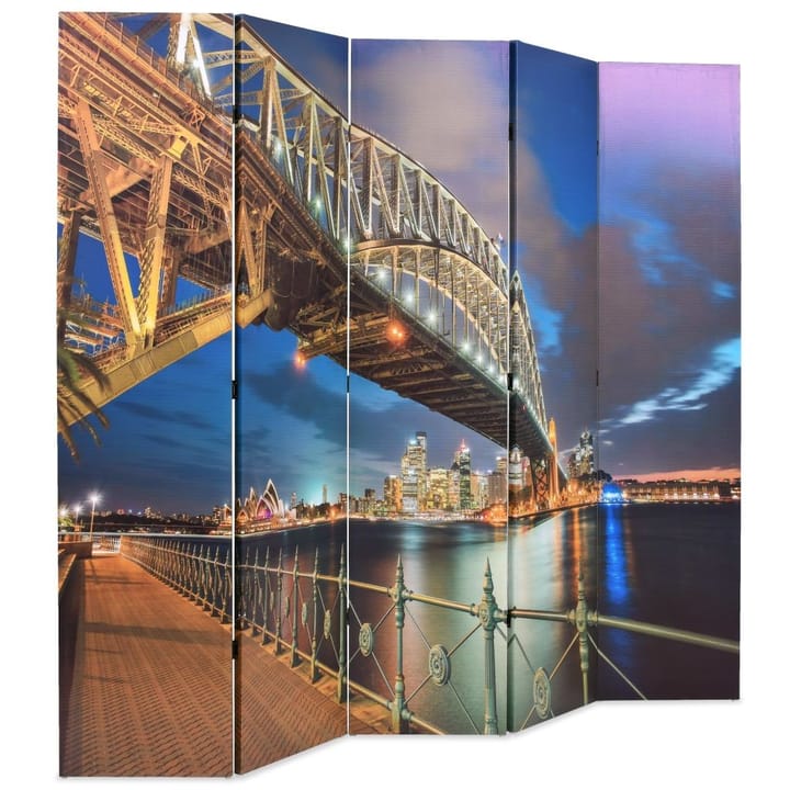Taitettava huoneenjakaja 200x170 cm Sydney Harbour Bridge - Monivärinen - Sisustustuotteet - Tilanjakajat & sermit