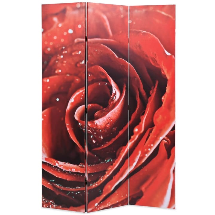 Taitettava tilanjakaja ruusu 120x170 cm punainen - Punainen - Sisustustuotteet - Tilanjakajat & sermit