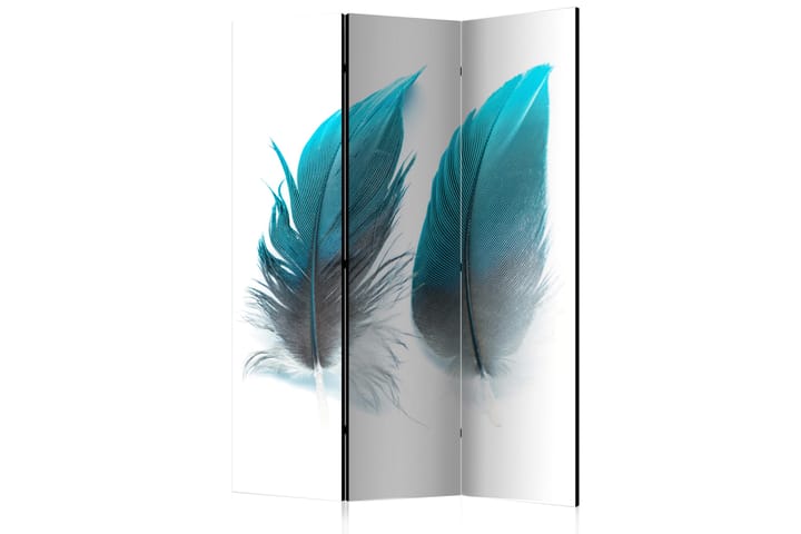 Tilanjakaja Blue Feathers 135x172 - Artgeist sp. z o. o. - Sisustustuotteet - Tilanjakajat & sermit