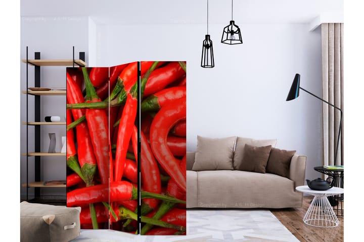 Tilanjakaja Chili Pepper - Background - Artgeist sp. z o. o. - Sisustustuotteet - Tilanjakajat & sermit