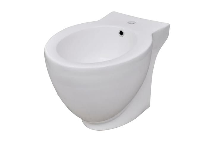 Pyöreä bidee korkealaatuinen keramiikka Valkoinen - Valkoinen - Talo & remontointi - Keittiö & kylpyhuone - Kylpyhuone - Bideet - Bidee seinä