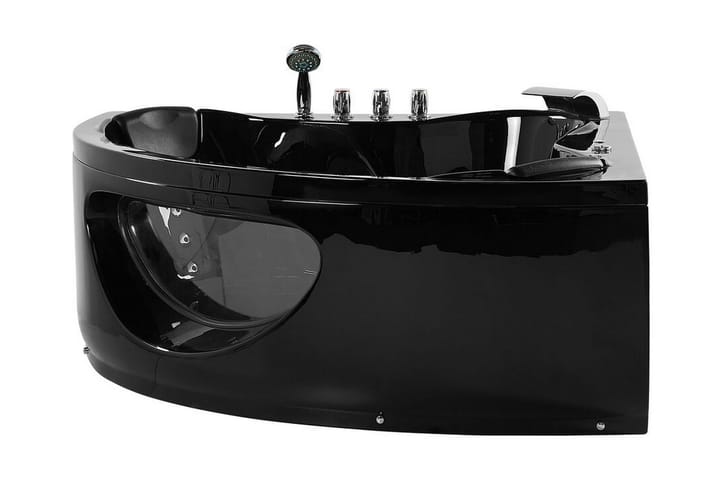 Kulma-amme Cires 140 cm - Musta - Talo & remontointi - Keittiö & kylpyhuone - Kylpyhuone - Kylpyammeet - Vapaasti seisovat ammeet