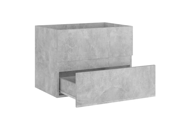 Allaskaappi betoninharmaa 60x38,5x45 cm lastulevy - Harmaa - Talo & remontointi - Keittiö & kylpyhuone - Kylpyhuone - Kylpyhuonekalusteet - Allaskaapit
