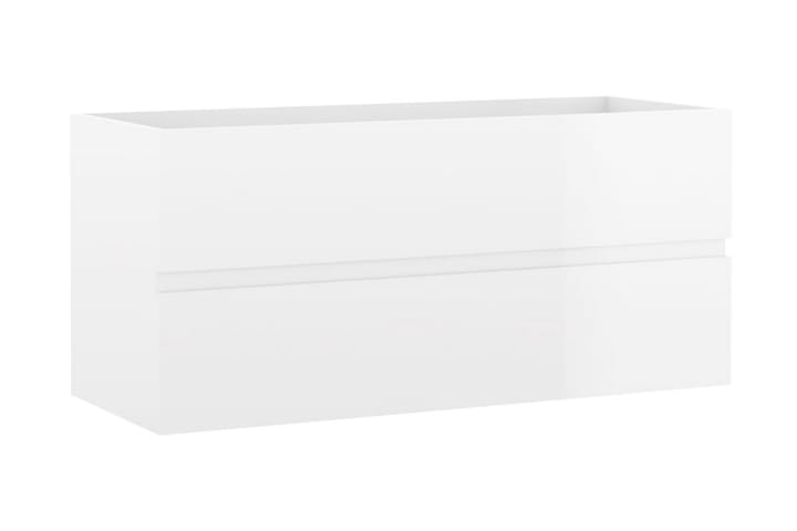 Allaskaappi korkeakiilto valkoinen 100x38,5x45 cm lastulevy - Talo & remontointi - Keittiö & kylpyhuone - Kylpyhuone - Kylpyhuonekalusteet - Allaskaappi