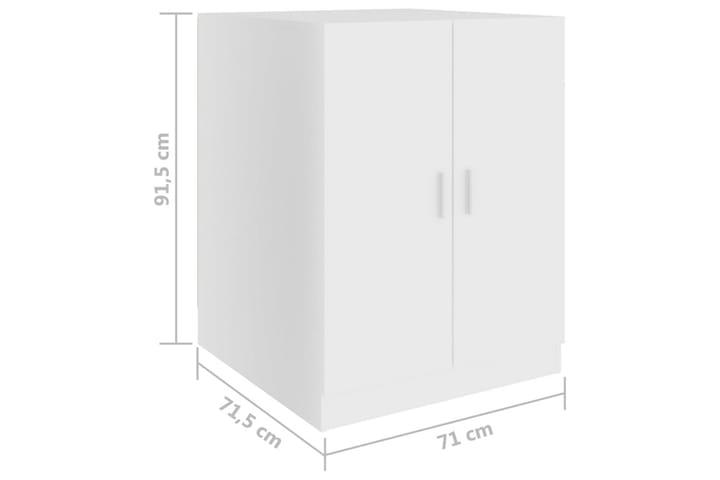 Pesukonekaappi valkoinen 71x71,5x91,5 cm - Talo & remontointi - Keittiö & kylpyhuone - Kylpyhuone - Kylpyhuonekalusteet - Kylpyhuonekaapit