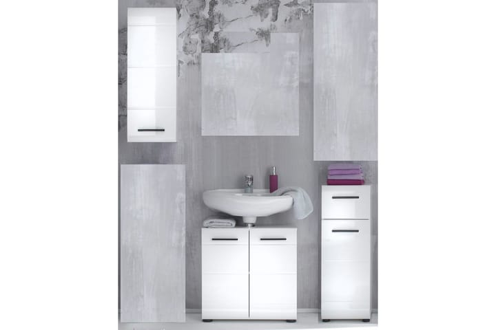 Kalustepaketti Belmont 3 osaa Valk/korkeakiilto - Talo & remontointi - Keittiö & kylpyhuone - Kylpyhuone - Kylpyhuonekalusteet - Kylpyhuonekalustepaketit