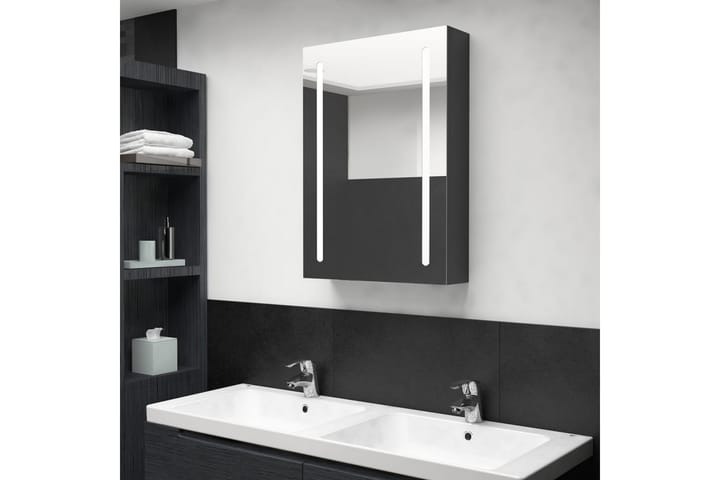LED kylpyhuoneen peilikaappi kiiltävä musta 50x13x70 cm - Talo & remontointi - Keittiö & kylpyhuone - Kylpyhuone - Kylpyhuonekalusteet - Peilikaapit