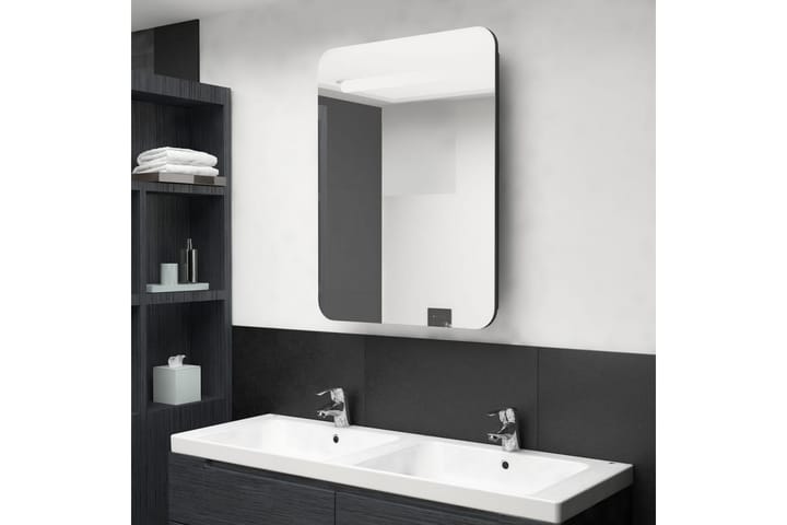 LED kylpyhuoneen peilikaappi musta 60x11x80 cm - Talo & remontointi - Keittiö & kylpyhuone - Kylpyhuone - Kylpyhuonekalusteet - Peilikaapit