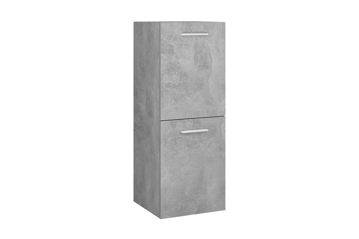Kylpyhuonekaappi betoninharmaa 30x30x80 cm lastulevy - Talo & remontointi - Keittiö & kylpyhuone - Kylpyhuone - Kylpyhuonekalusteet - Peilikaapit