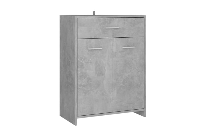 Kylpyhuonekaappi betoninharmaa 60x33x80 cm lastulevy - Harmaa - Talo & remontointi - Keittiö & kylpyhuone - Kylpyhuone - Kylpyhuonekalusteet - Kylpyhuonekaapit