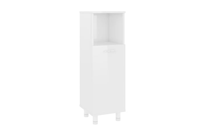 Kylpyhuonekaappi korkeakiilto valkoinen 30x30x95 cm - Valkoinen - Säilytys - Kaappi - Säilytyskaappi