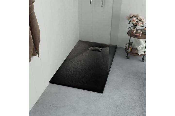 Suihkualusta 100x70 cm SMC musta - Musta - Talo & remontointi - Keittiö & kylpyhuone - Kylpyhuone - Kylpyhuonetarvikkeet - Muuta