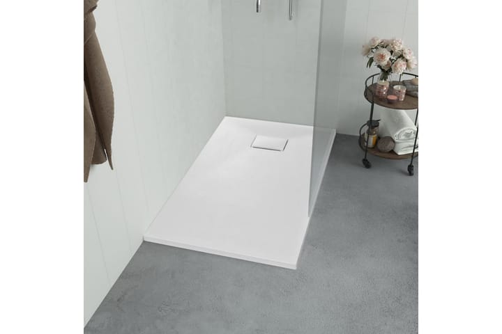 Suihkualusta 100x70 cm SMC valkoinen - Valkoinen - Talo & remontointi - Keittiö & kylpyhuone - Kylpyhuone - Kylpyhuonetarvikkeet - Muuta