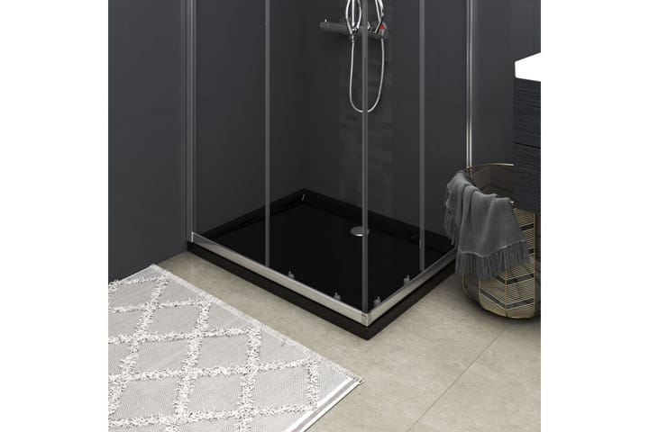 Suihkualusta suorakaide ABS musta 80x100 cm - Musta - Talo & remontointi - Keittiö & kylpyhuone - Kylpyhuone - Kylpyhuonetarvikkeet - Muuta