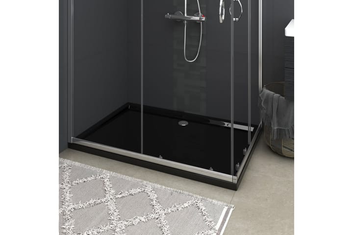 Suihkualusta suorakaide ABS musta 80x120 cm - Talo & remontointi - Keittiö & kylpyhuone - Kylpyhuone - Suihkutarvikkeet - Suihkuallas