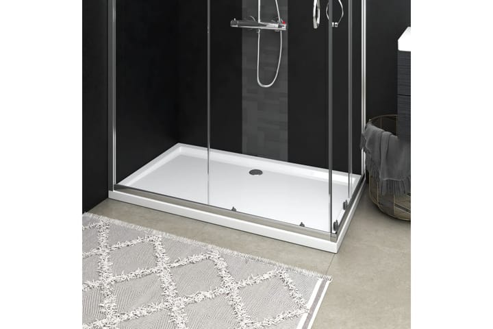 Suihkualusta suorakaide ABS valkoinen 70x120 cm - Valkoinen - Talo & remontointi - Keittiö & kylpyhuone - Kylpyhuone - Kylpyhuonetarvikkeet - Muuta