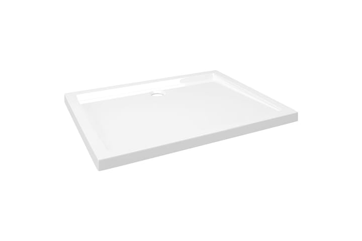 Suihkualusta suorakaide ABS valkoinen 80x100 cm - Valkoinen - Talo & remontointi - Keittiö & kylpyhuone - Kylpyhuone - Kylpyhuonetarvikkeet - Muuta