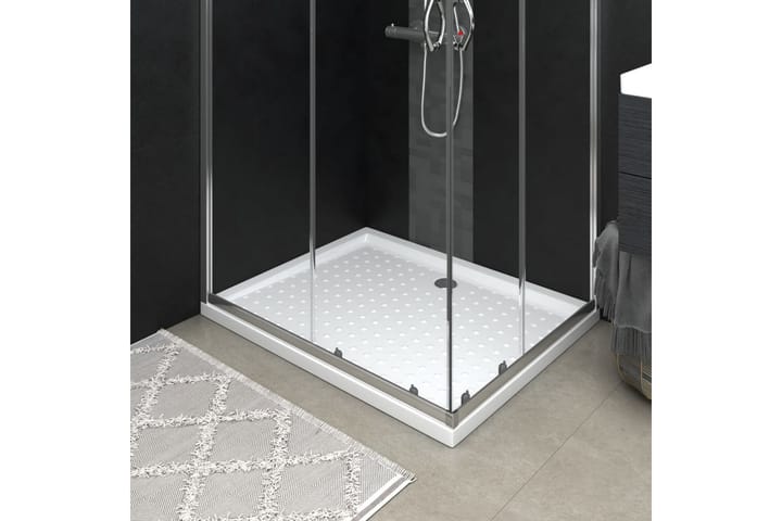 Suihkualusta valkoinen 80x100x4 cm ABS - Talo & remontointi - Keittiö & kylpyhuone - Kylpyhuone - Kylpyhuonetarvikkeet - Muuta