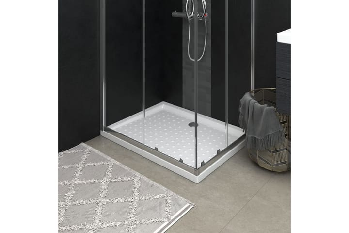 Suihkualusta valkoinen 90x70x4 cm ABS - Talo & remontointi - Keittiö & kylpyhuone - Kylpyhuone - Suihkutarvikkeet - Suihkuallas