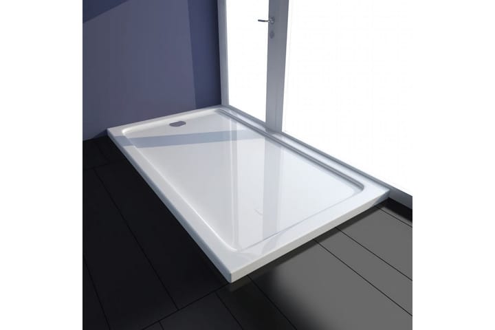 Suorakulmainen ABS suihkualusta valkoinen 70 x 120 cm - Valkoinen - Talo & remontointi - Keittiö & kylpyhuone - Kylpyhuone - Kylpyhuonetarvikkeet - Muuta