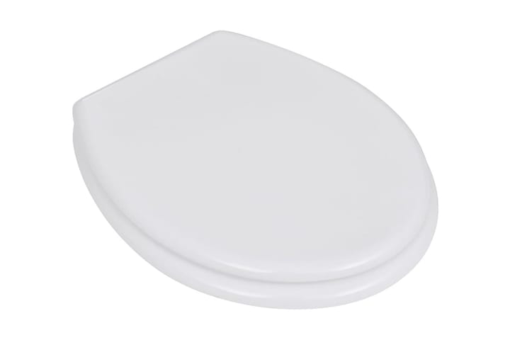 WC-istuin MDF yksinkertainen muotoilu valkoinen - Valkoinen - Talo & remontointi - Keittiö & kylpyhuone - Kylpyhuone - WC-istuimet - WC-istuimen kansi