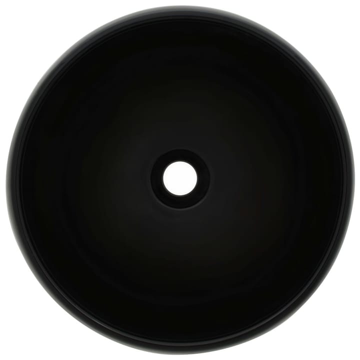 Keraaminen pesuallas pyöreä musta 40x15 cm - Musta - Talo & remontointi - Keittiö & kylpyhuone - Kylpyhuone - Pesualtaat - Pesuallas