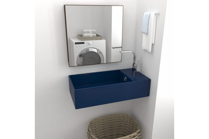 Kylpyhuoneen seinäkiinnitettävä pesuallas tummansininen - Talo & remontointi - Keittiö & kylpyhuone - Kylpyhuone - Pesualtaat - Pesuallas