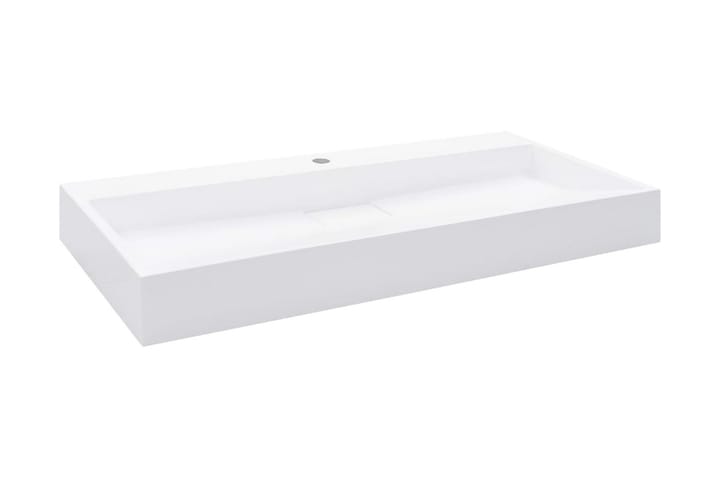 Pesuallas 100x46x11 cm mineraali-/marmorivalu valkoinen - Valkoinen - Talo & remontointi - Keittiö & kylpyhuone - Kylpyhuone - Pesualtaat - Pesuallas