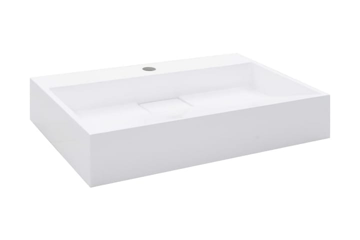 Pesuallas 60x38x11 cm mineraali-/marmorivalu valkoinen - Valkoinen - Talo & remontointi - Keittiö & kylpyhuone - Kylpyhuone - Kylpyhuonekalusteet - Allaskaapit
