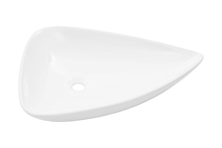 Pesuallas keraaminen kolmionmuotoinen 41x30x12 cm valkoinen - Valkoinen - Talo & remontointi - Keittiö & kylpyhuone - Kylpyhuone - Pesualtaat - Pesuallas