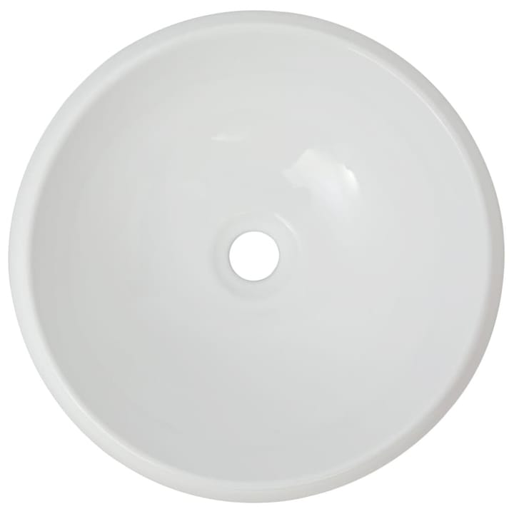 Pyöreä keraaminen pesuallas Valkoinen 40x15 cm - Valkoinen - Talo & remontointi - Keittiö & kylpyhuone - Kylpyhuone - Pesualtaat - Pesuallas