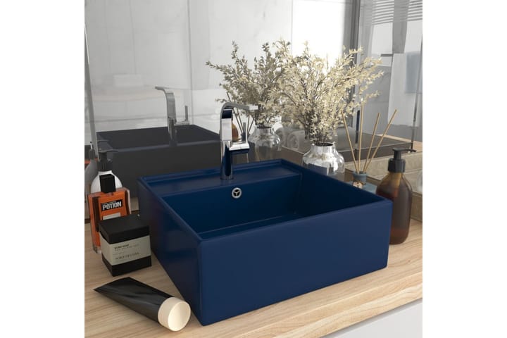 Ylellinen pesuallas neliö tummansininen 41x41 cm keraami - Talo & remontointi - Keittiö & kylpyhuone - Kylpyhuone - Pesualtaat - Pesuallas